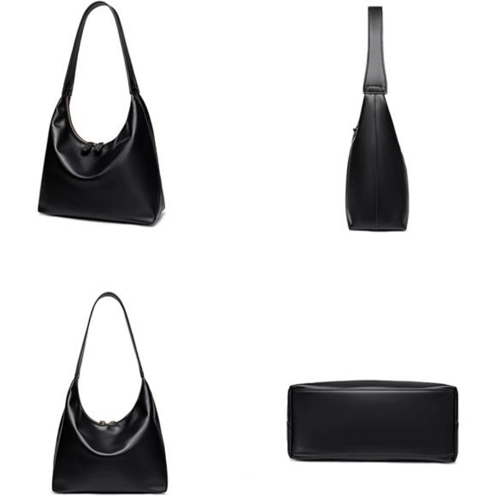 Vegan Leather Hobo Bags Black - Picture 3 of 6
